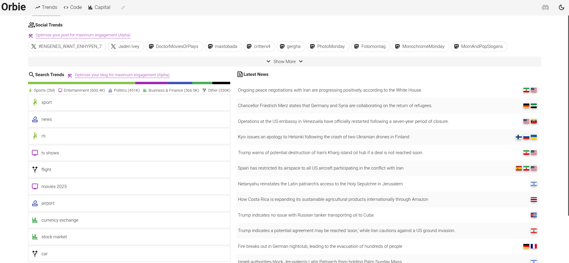 Q4 2025 - Orbie.tech screenshot